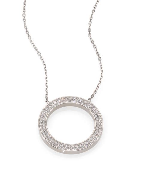 michael kors circle necklace silver|Michael Kors necklace sale.